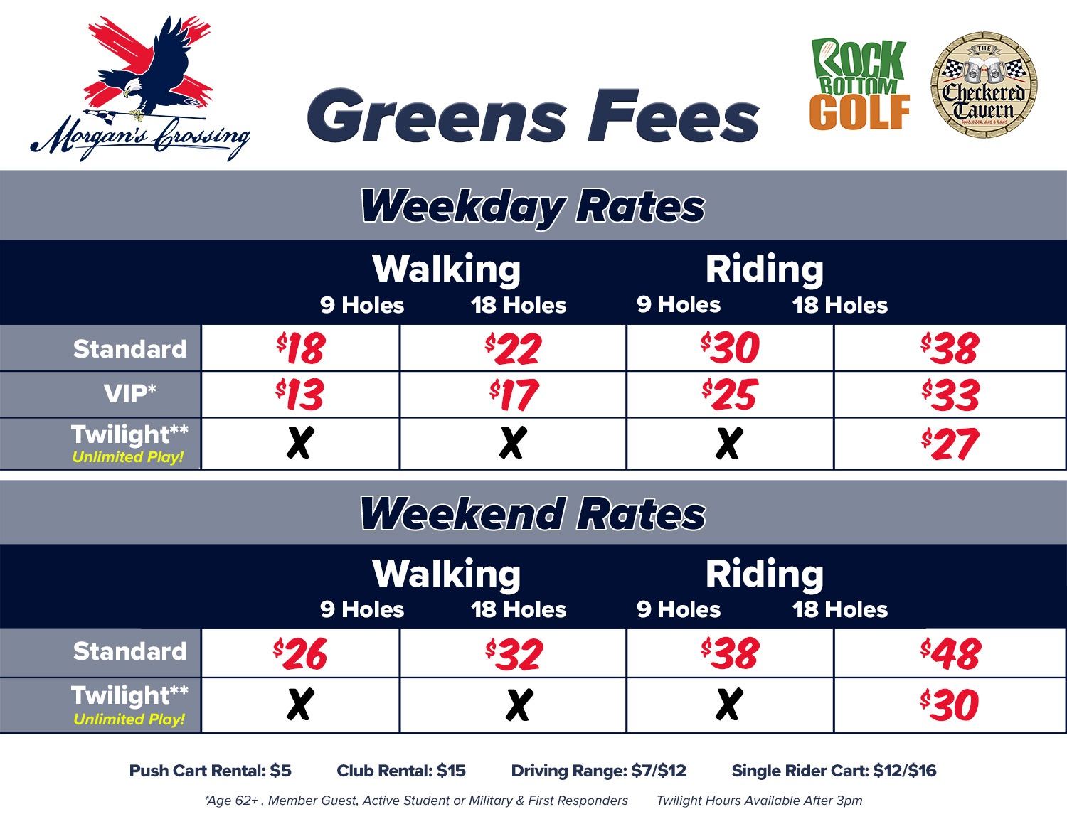 Morgan's Crossing Greens Fees