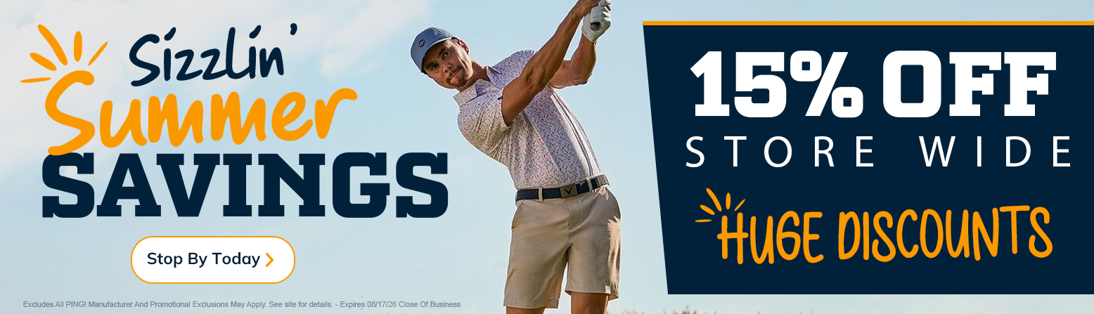 15% Off Store Wide During Our Summer Clearance Sale!