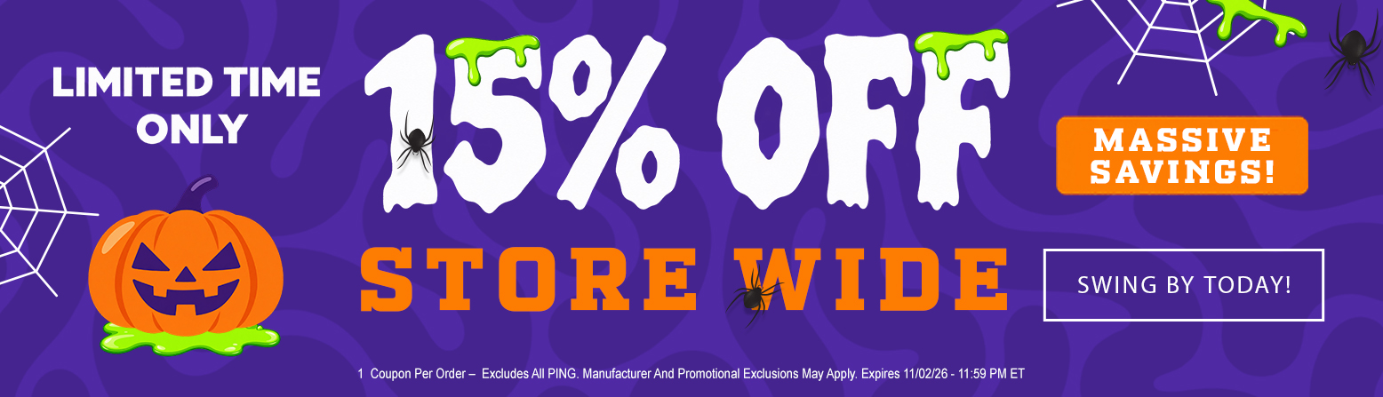 15% Off Store Wide for Halloween!